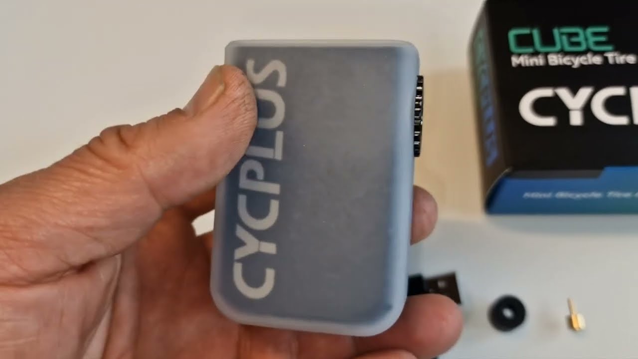 CYCPLUS Cube Ultra light 96g electric pump 100 PSI Portable Bike Tire Inflator MTB