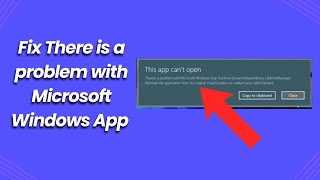 Fix There is a problem with Microsoft Windows App Runtime Dynamic Dependecy Lifetimemanager