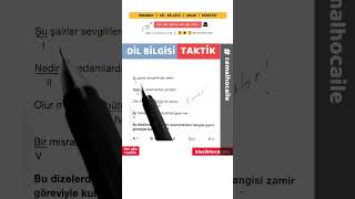Dil Bilgisi Soru Çözümü Taktik 66 Ürkçe