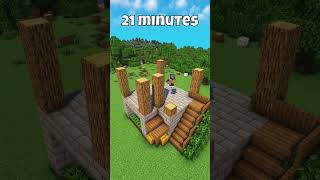Minecraft Survival House At Different Times🤔 #shorts