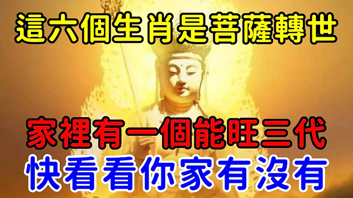 這6個生肖，是菩薩轉世！財運旺福報厚，家裡有一個能旺三代！快看看你家有沒有！【帝王改命學】 - 天天要聞