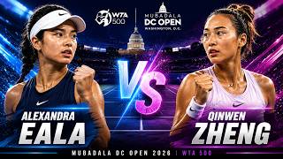 Alexandra Eala vs. Qinwen Zheng | Washington Open 2026| A thrilling match | Full Match Highlights screenshot 3