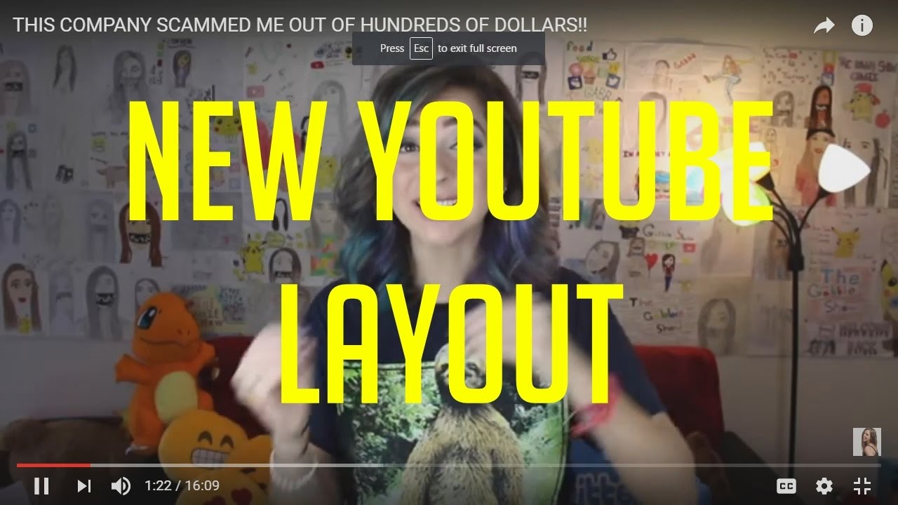 New YouTube Layout?