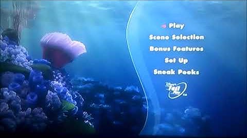 Finding Nemo DVD Menu Walkthrough (Request Video for A Smith)