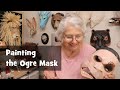 Painting an Ogre Mask - Made with Paper Mache Clay