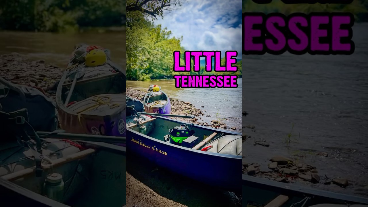 White Water Canoeing Little Tennessee River in North Carolina 