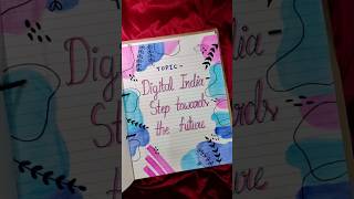 Class 12th Economics project on "Digital India- step towards the future"