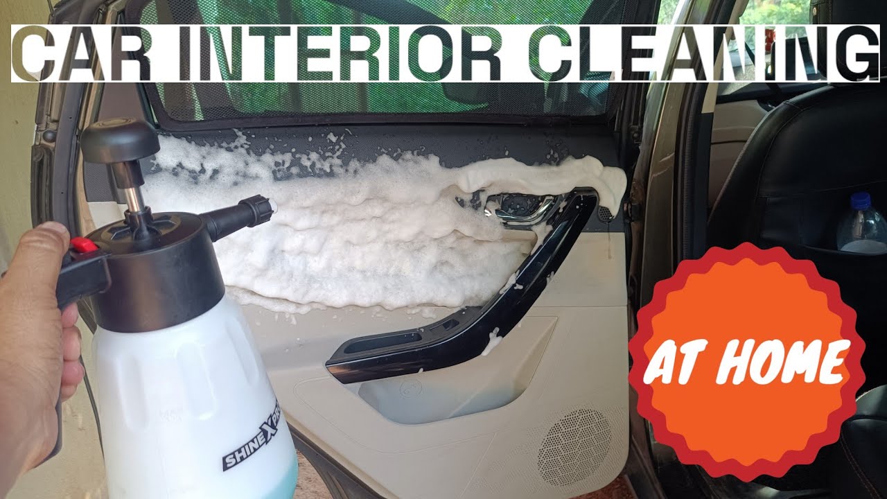 Car interior cleaning at home Car door pad cleaning YouTube