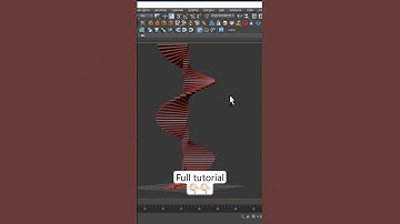 Spiral stair with a box in 3ds Max 2024 #3dsmax #modeling