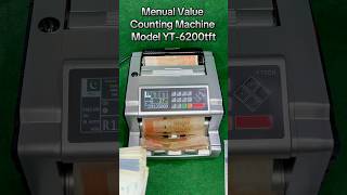 Menual Value Cash Counting Machine Midel YT-6200TFT with💯Super Fake Note Detection#shorts#trending