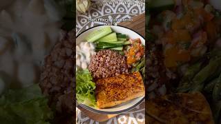 High Protein Tofu Burrito Bowl 🌯✨ | Day 9/10 #healthy #burrito #tofu #ricebowl #shorts