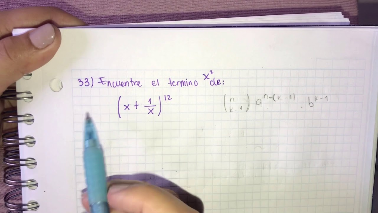 ÁLGEBRA LINEAL- ENCONTRAR TÉRMINO X^2 DE: - YouTube