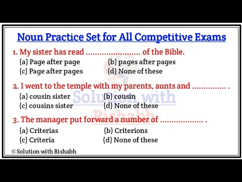 Fill in the blanks with correct Noun | Choose the correct noun | Fill ...