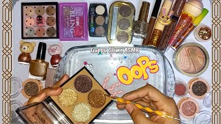 Coloring Slime with Brown Makeup | Makeup Slime Mixing Brown Eyeshadows Lipsticks Glitters & Sequins