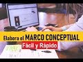 Cómo elaborar el MARCO CONCEPTUAL | Muestro EJEMPLO