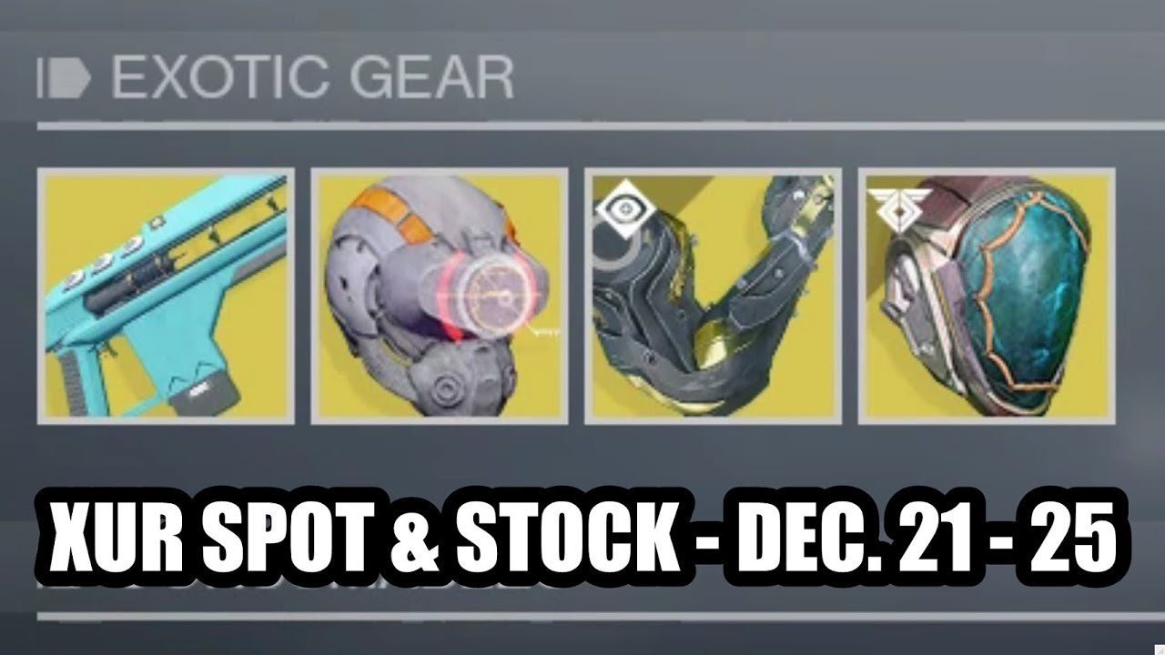 Meh Gifts Under the Tree (Xur Spot & Stock) | Destiny 2