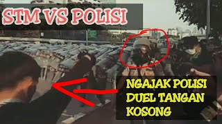 VIRAL !!! ANAK STM TANTANG POLISI BERDUEL SAAT BERDEMO -- DEMO TOLAK RUU KUHP SELASA,1 OKTOBER 2019
