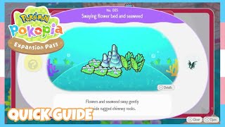 How To Create/Make A Swaying Flower Bed And Seaweed Habitat In Pokemon Pokopia *Bubbly Basin DLC*