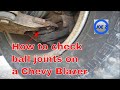 How to check ball joint on 2000 Chevy Blazer#IAMACREATOR