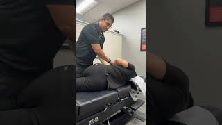 Dr Martinez Performs an Adjustment on Fellow Chiropractor