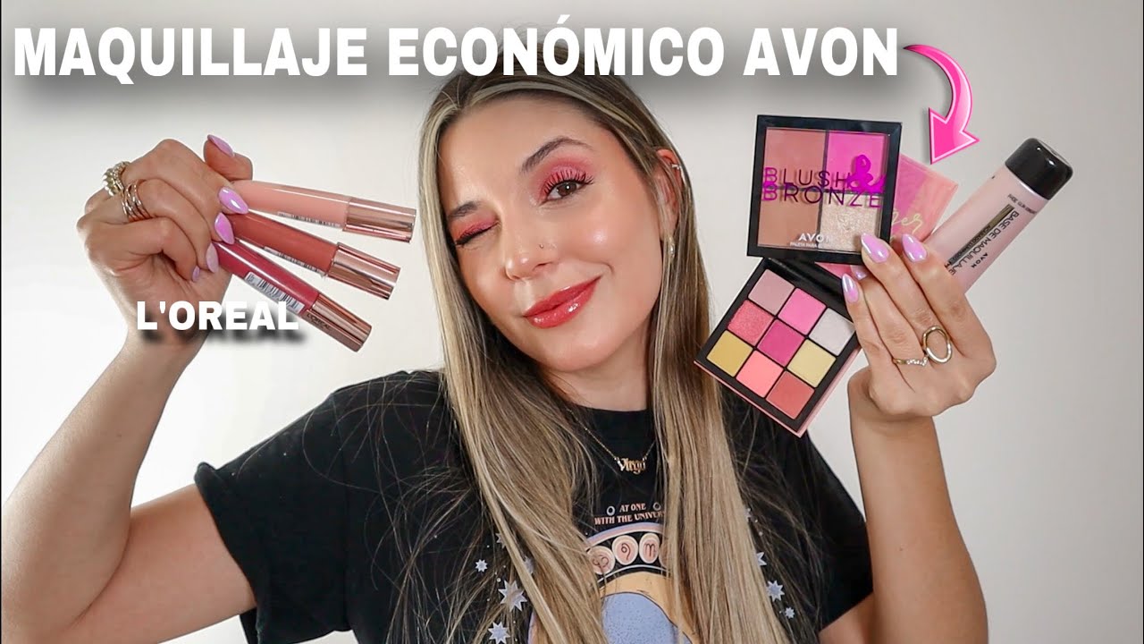 MAQUILLAJE ECONÓMICO DE AVON + LOREAL #parte1
