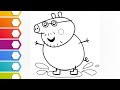 😍daddy🐖pig drawing l easy peppa pig🐷dad drawing for kids l easy drawing l drawing pig l kids drawing