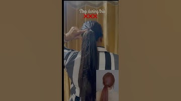 Ponytail Hairstyle Hack🎀🤩 #shorts #youtubeshorts #viral