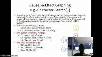 Cause Effect Graphing
