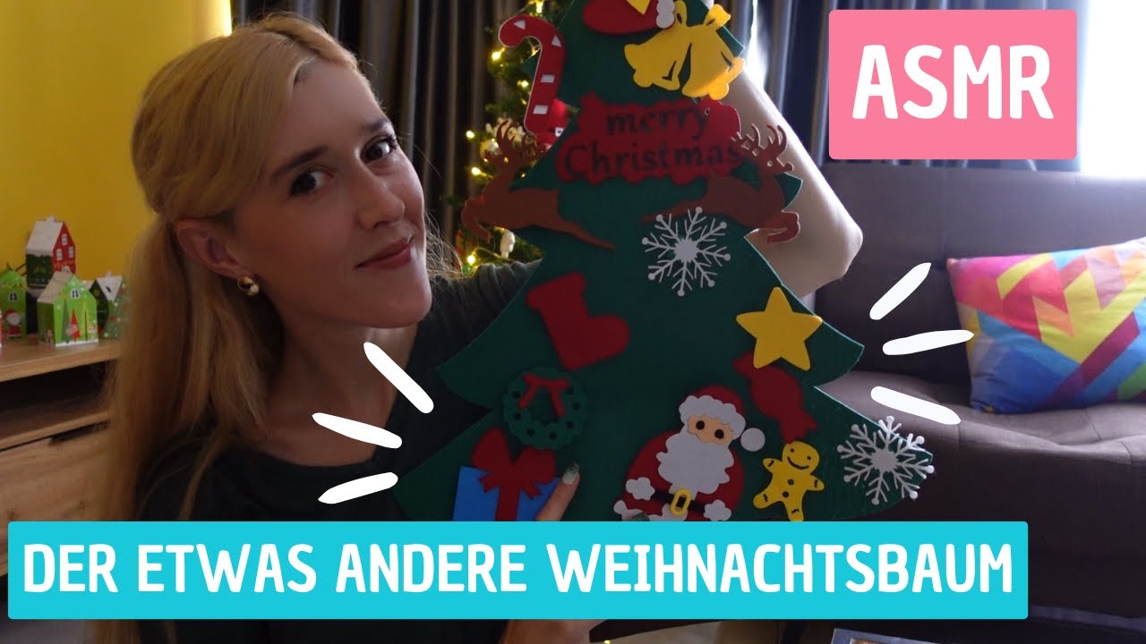 ASMR ✨COZY Christmas TINGLES: 🎄 WEIHNACHTSBAUM aus Filz dekorieren STOFFGERÄUSCHE (deutsch/german)