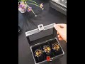 Aluminum Alloy Metal Soft Pillows Glass Watch Jewelry Case Storage