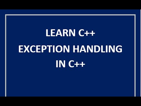 exception handling in c++ || c++ exception handling || exceptions in ...