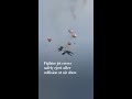 Fighter jet crews safely eject after collision at air show