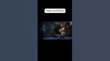 Yoda and his old friend R2D2 #starwars #yoda #jedi #r2d2 #funny #funnyvideo