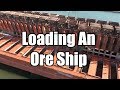 Loading iron ore pellets on Lake Superior Marquette, MI