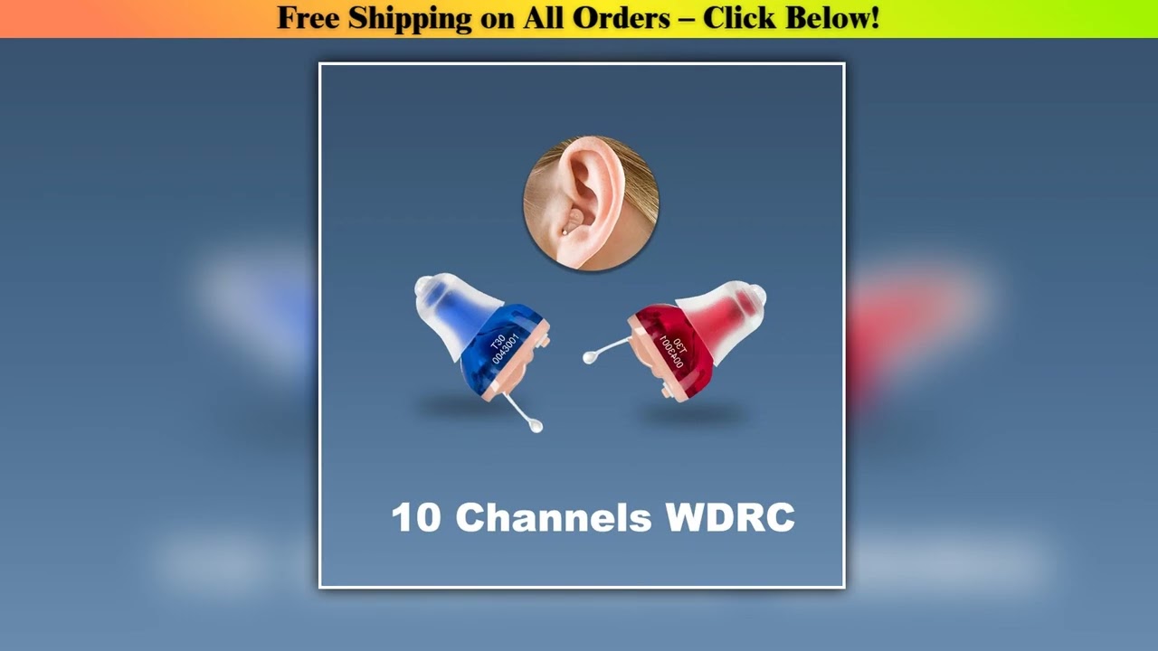 ITC 10 Channel Hearing Aid Audifonos T30 Adjustable Volume Control Hearing Aids Small Senior
