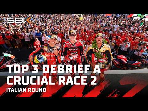 FIRST IMPRESSIONS: Top 3 react to the champion-crowning Race at Cremona 🤩 | 2026 #ItalianWorldSBK 🇮🇹