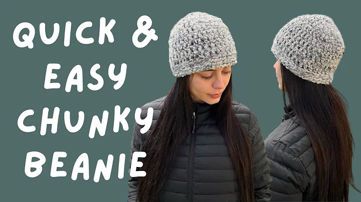 30 minute Basic Beanie Tutorial / Crochet Chunky Beanie