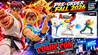 NEW JADA TOYS STREET FIGHTER ALPHA 3 WAVE ONE PREORDERS AT NYCC?! RYU, CHUN-LI, AND CHARLIE NASH