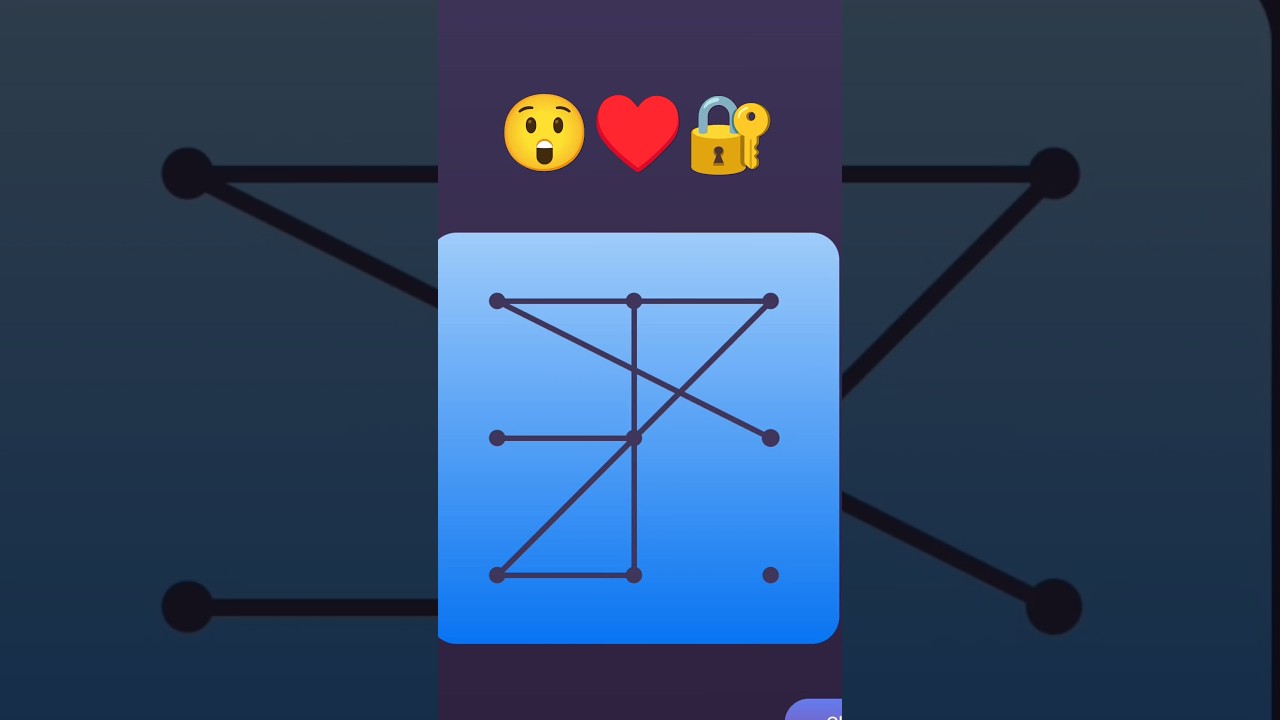 Simple screen😲♥️🔐 pattern lock 