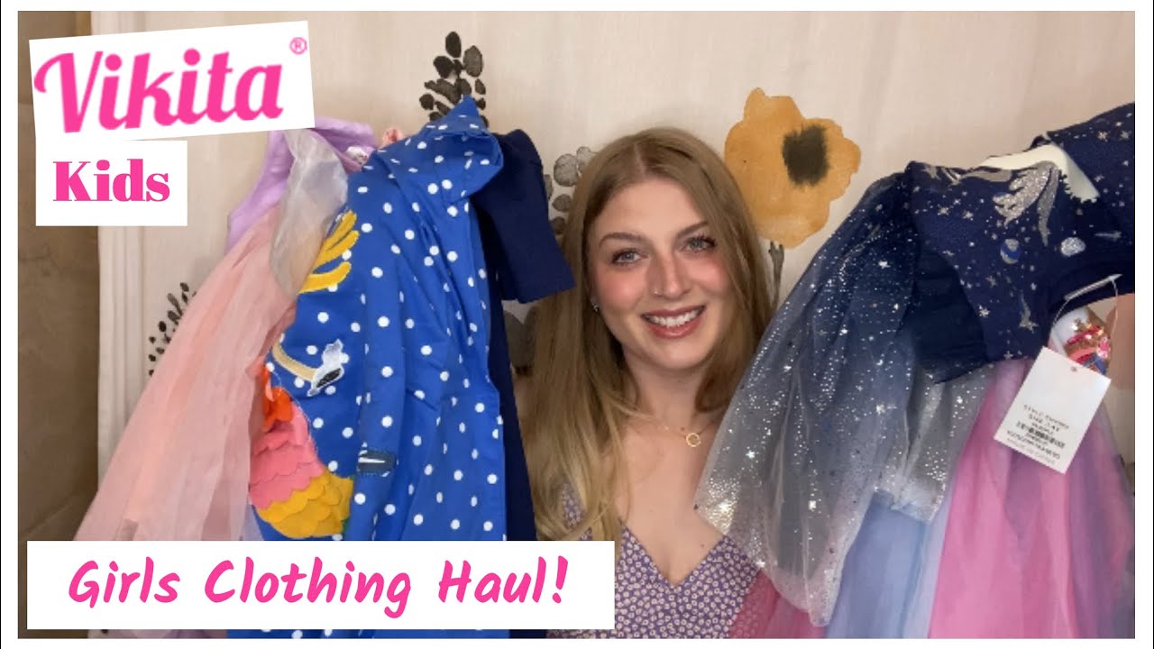 Vikitakitds little girl dresses!  Tutu and T-shirt dresses for girls! A haul!