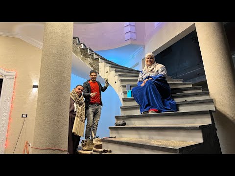 واخيراً تشطيبات سلم بيتنا الجديد بلمسات اخويا محمدسبت البيت والعمال وروحت اغير جو مع جوزي ⁉️
