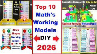 10 best maths working models for maths exhibition - 10 top - award winning maths tlm - craftpiller