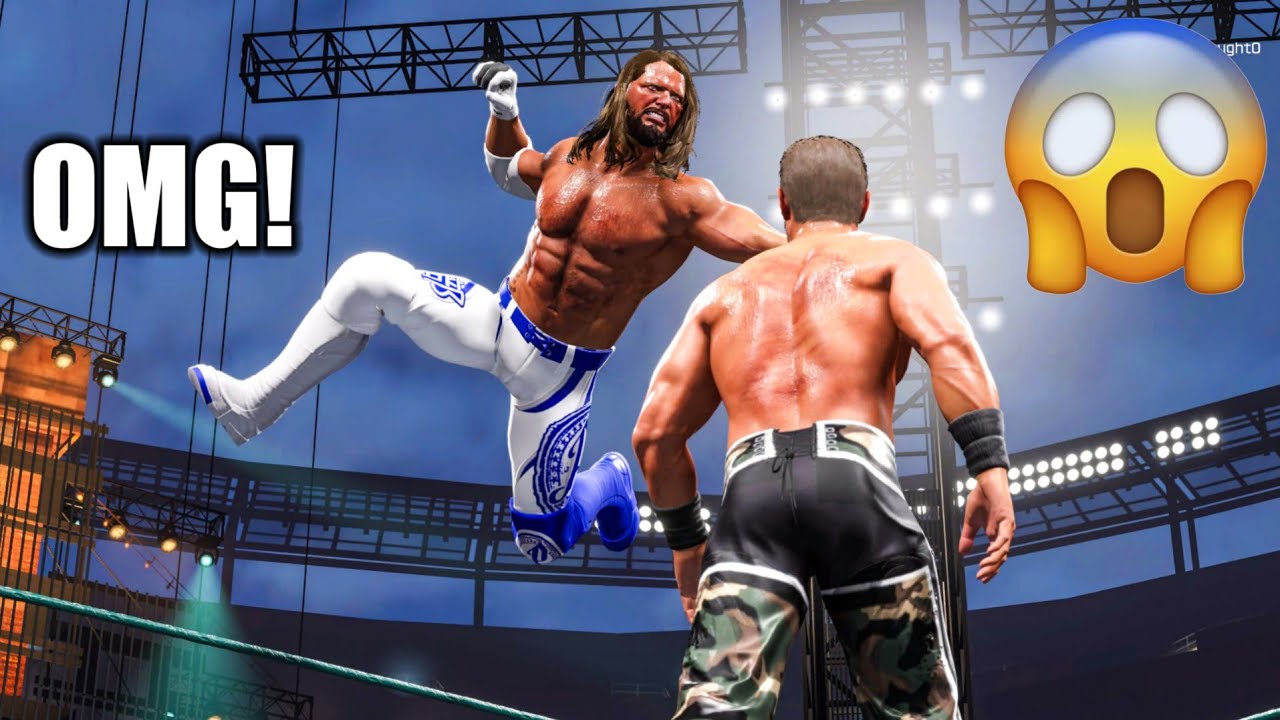 WWE 2K25 — Эй Джей Стайлз против Шона Майклза — полный матч на WrestleMania Dream Match