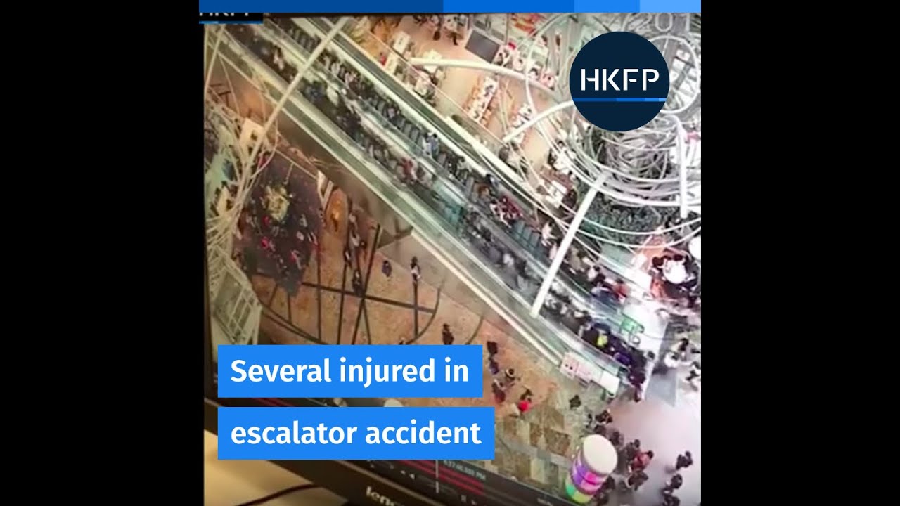 Escalator accident at Hong Kong shopping mall leaves 17 injured YouTube