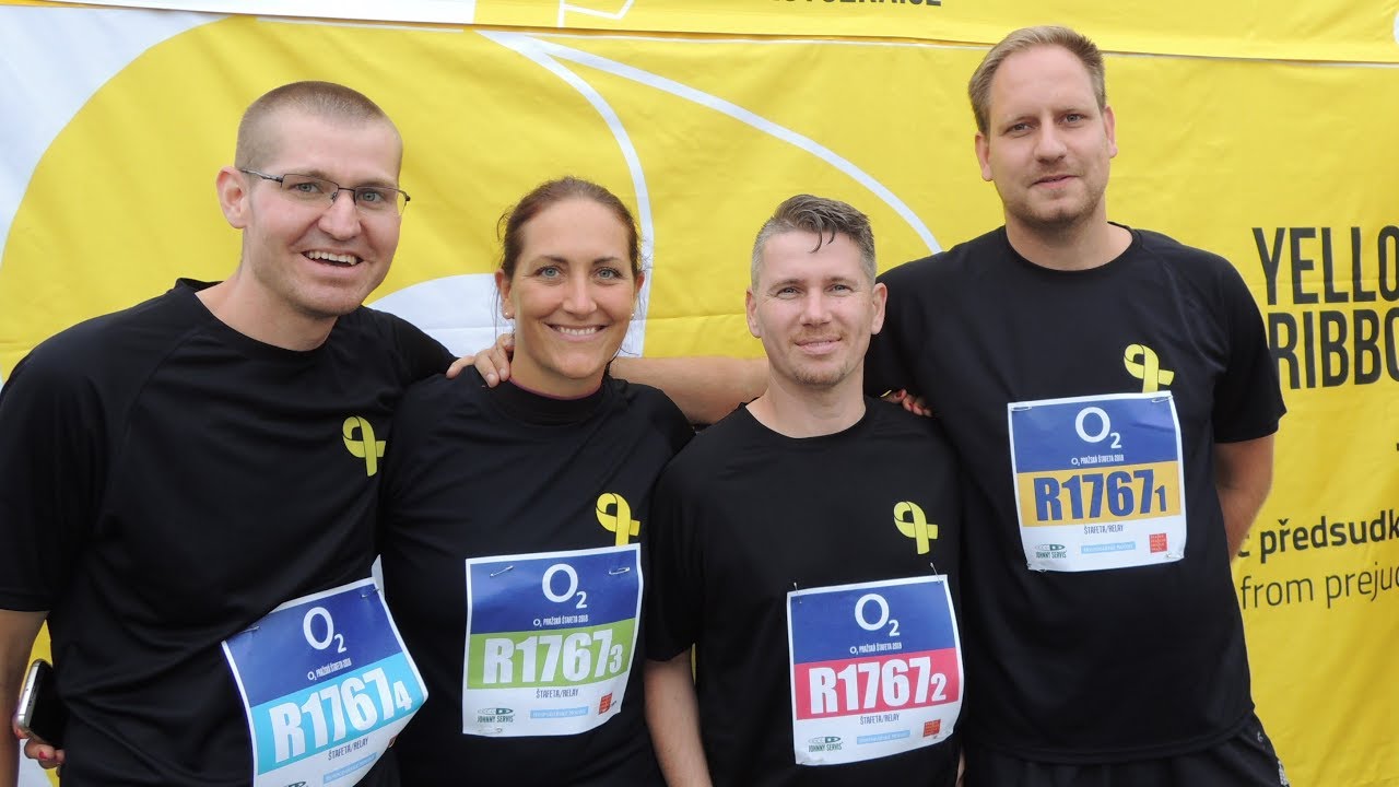 Pražská štafeta 4x5 2018 Yellow Ribbon Run