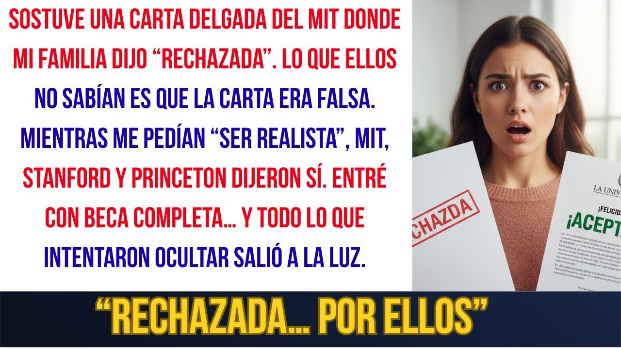 Me dijeron que fui rechazada — MIT no estuvo de acuerdo