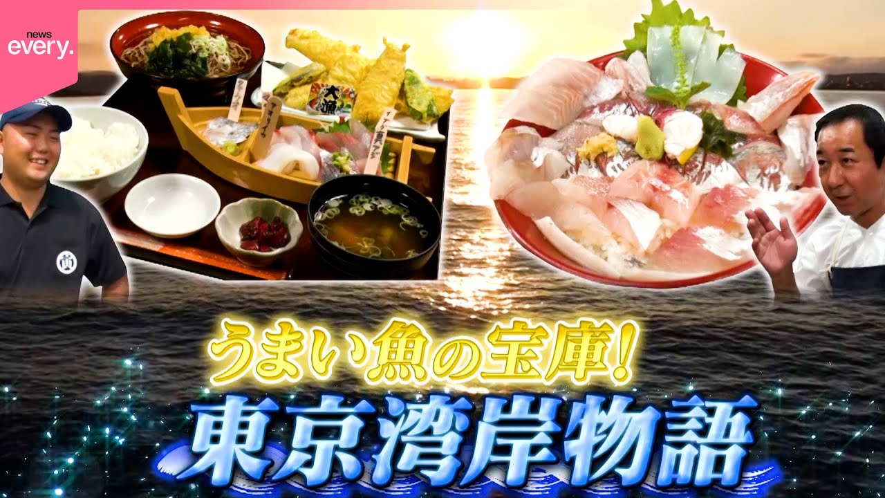 【魚の宝庫】朝どれ地魚海鮮丼＆御膳！東京湾岸物語『every.特集』