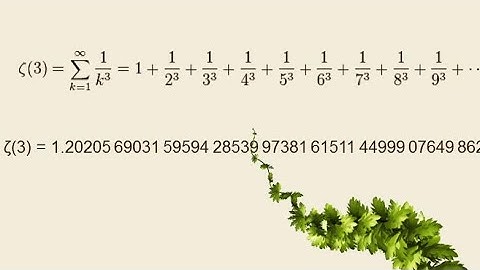 What is Apéry Constant (constants part 3)