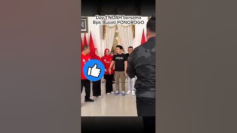 NOAH bareng pak Bupati Ponorogo 🍃🍃🍃 #fyp #fypシ゚viral #noahband #ariel #bupati #ponorogo #jatim