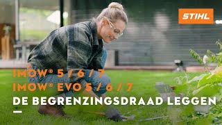 Begrenzingsdraad Robotmaaier Plaatsen - Handleiding Stihl Imow